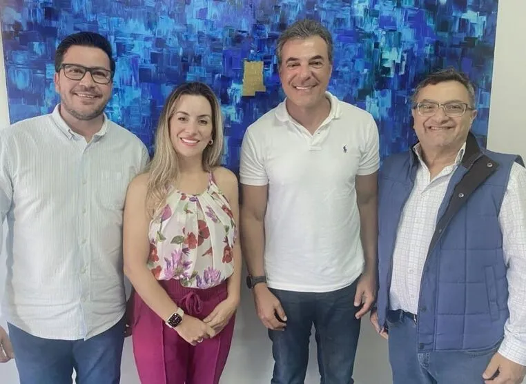 Arilson Chiorato, Jane Reis, Beto Richa e Michele Caputo Neto