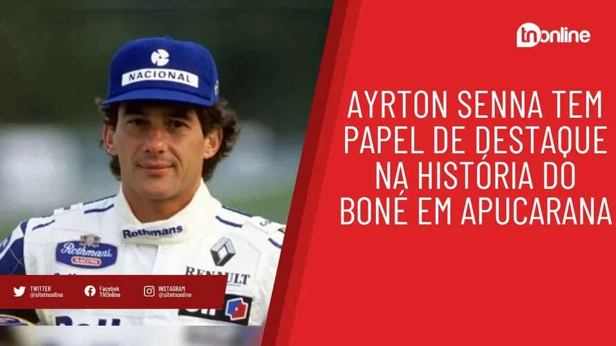 Ayrton Senna tem papel fundamental na história do boné em Apucarana