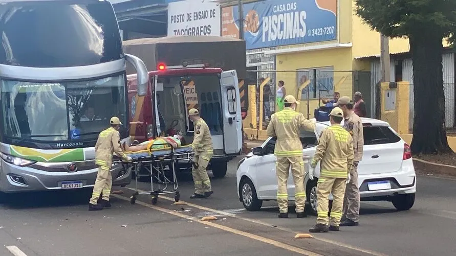 Corpo de Bombeiros socorreu vítima do acidente