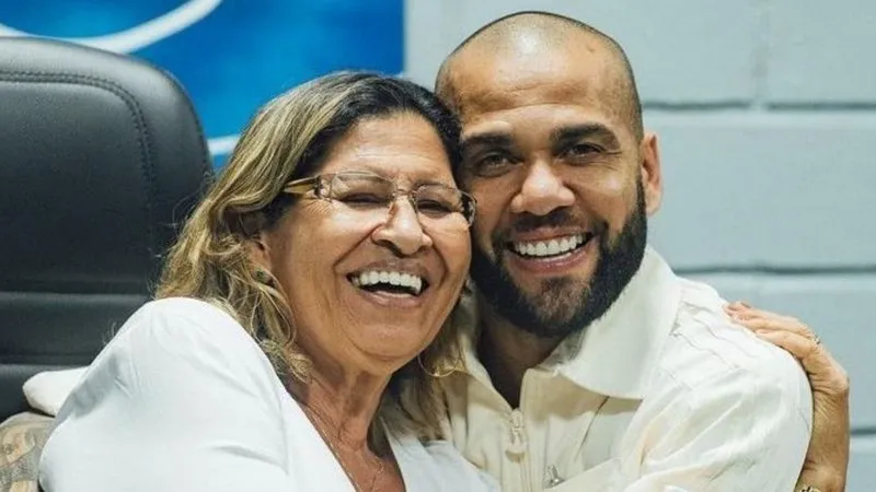 Daniel com sua mãe Dona Lúcia