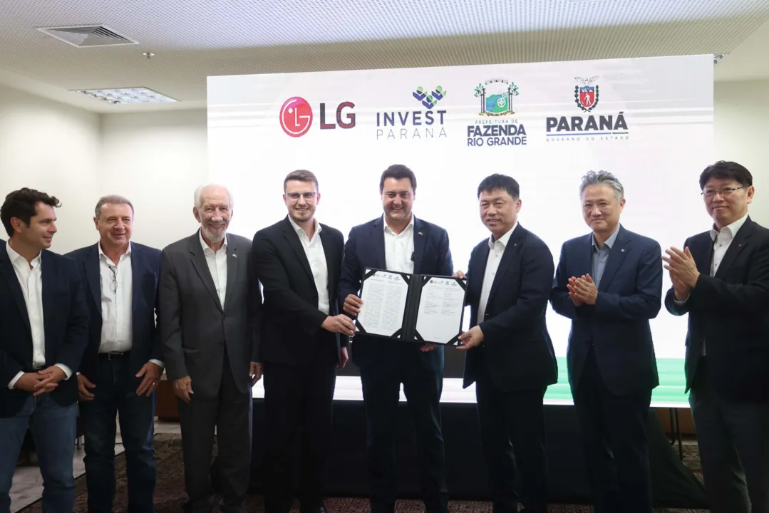 Paraná firma acordo com a LG para receber nova fábrica no Brasil