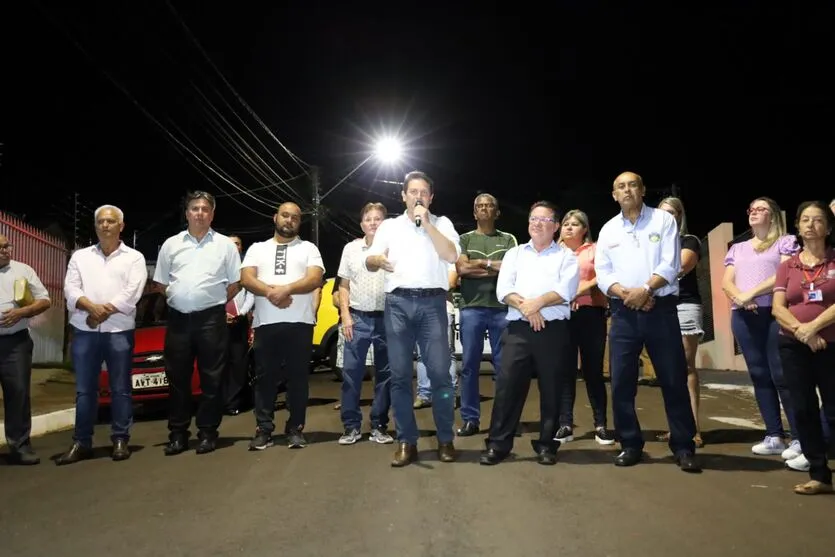 Prefeito discursa durante solenidade no Núcleo João Paulo