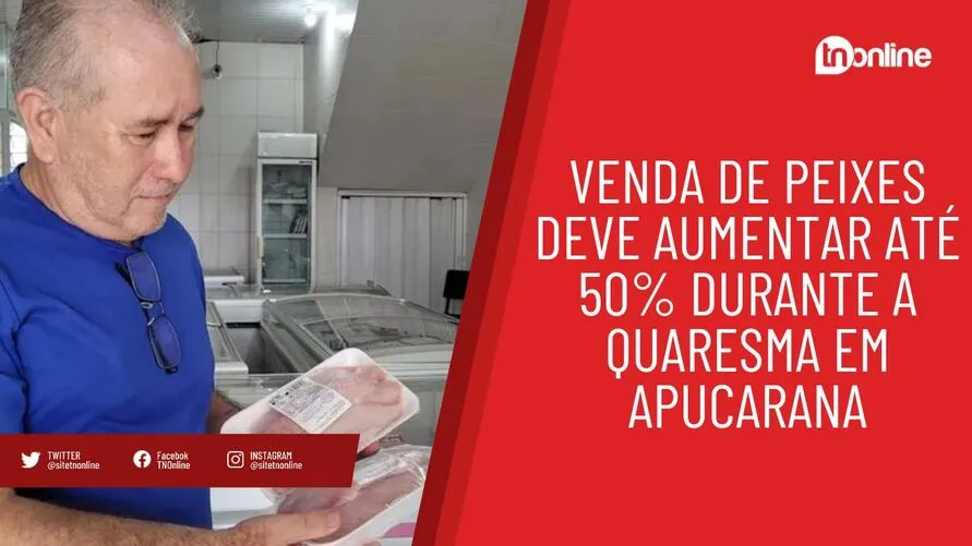 Venda de peixes deve aumentar 50% durante a Quaresma