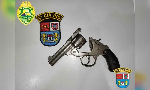 Homem é preso pela PM em Borrazópolis com revólver calibre 38