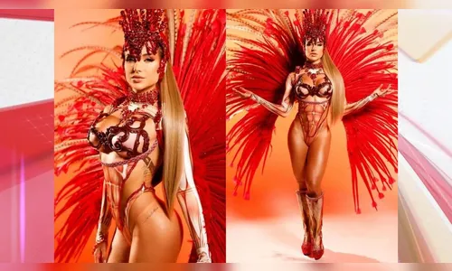 Gabi Martins passa perrengue com fantasia e mostra demais em desfile