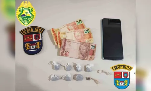 Polícia Militar prende suspeito de tráfico de drogas em Faxinal