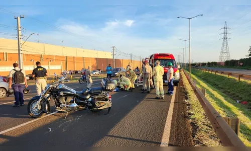 Homem fica ferido após queda de moto na BR-369 em Apucarana