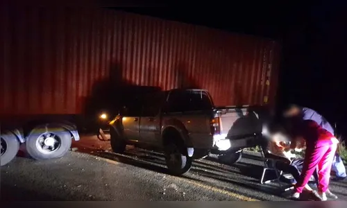 Colisão na PR-487 em Cândido de Abreu deixa uma pessoa ferida