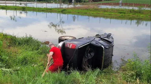 Acidente ocorreu na tarde de sábado no município de Nova Santa Rosa