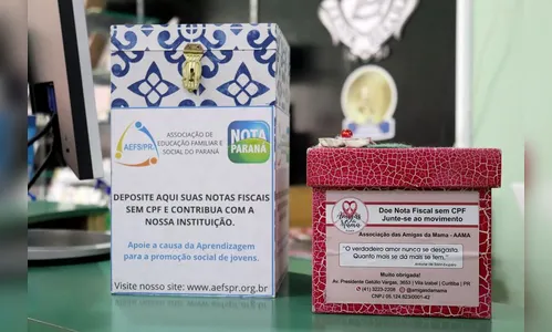 Nota Paraná: doação de notas fiscais amplia ação social de entidades