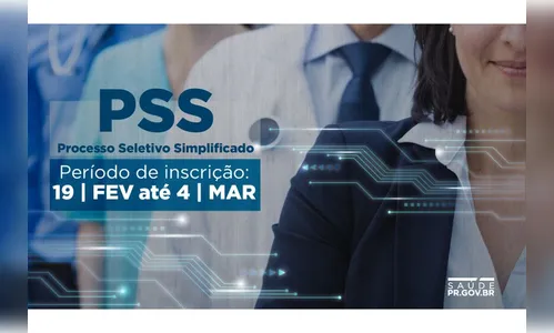 Secretaria de Estado da Saúde abre PSS com salários de até R$ 7,6 mil