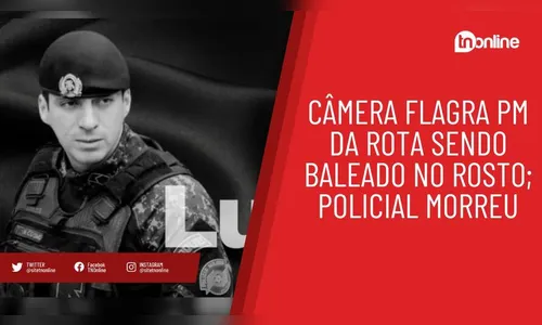 Câmera flagra PM da Rota sendo baleado no rosto; policial morreu
