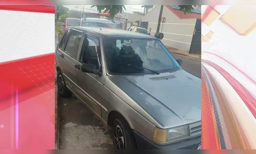 Fiat Uno é furtado em Arapongas e PM recupera carro no mesmo dia