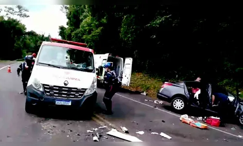 Motorista fica gravemente ferido em colisão na PR-487 em Nova Tebas