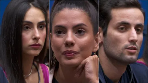 Deniziane, Fernanda e Matteus  disputam o paredão