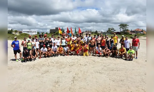 Bombeiros cumprem desafio de 22 km de corrida e pedaladas no Litoral