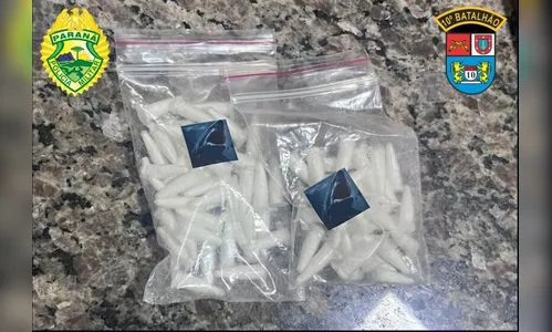 PM encontra porções de cocaína dentro de lixeira em Apucarana