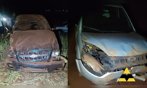 Colisão traseira entre carros deixa dois homens feridos no norte do PR