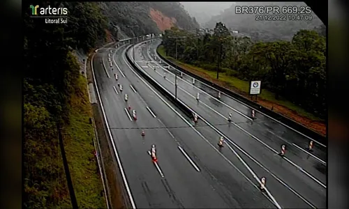 Por conta das fortes chuvas, BR-376 será bloqueada no Paraná