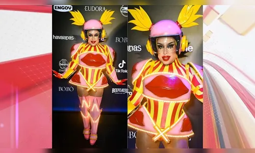 Gloria Groove usa look de ex-moradora de Apucarana no Baile da Vogue