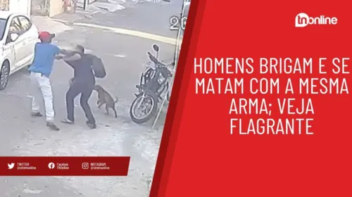 Homens brigam e se matam com a mesma arma; veja flagrante