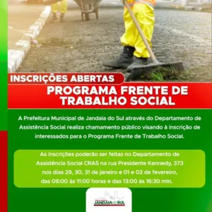 Inscrições estão abertas