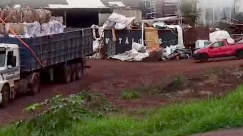 O acidente de trabalho ocorreu na tarde de terça-feira em uma empresa de reciclagem