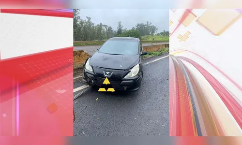 Carro de Arapongas se envolve em acidente na PR-986