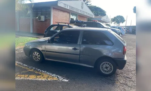 Polícia Militar recupera carro furtado no Jardim Marabá em Apucarana