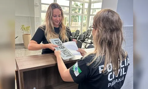 Perda de placa de veículo em alagamento deve ser registrada na PCPR