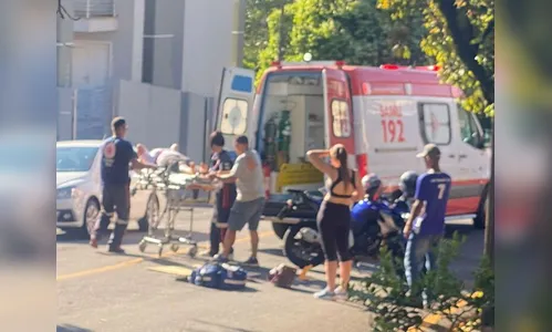 Casal fica ferido após acidente de moto em Apucarana