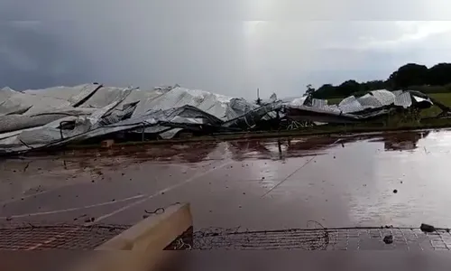 Temporal com ventos de até 55 km/h causa estragos em Jesuítas