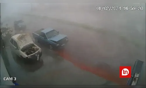 Rajadas de vento levantam capôs de carros e derrubam árvores no PR