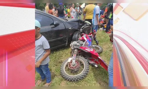 Piloto de motocross de Apucarana fica ferido após acidente em prova