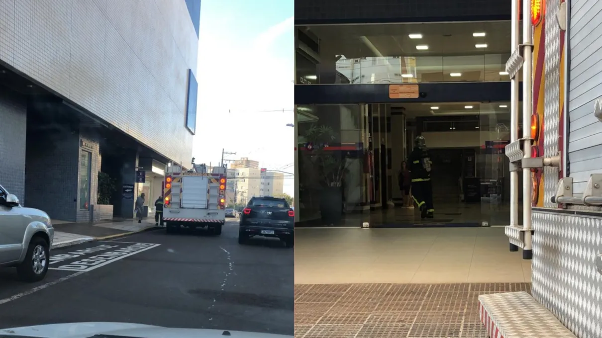 Corpo de Bombeiros no shopping de Apucarana