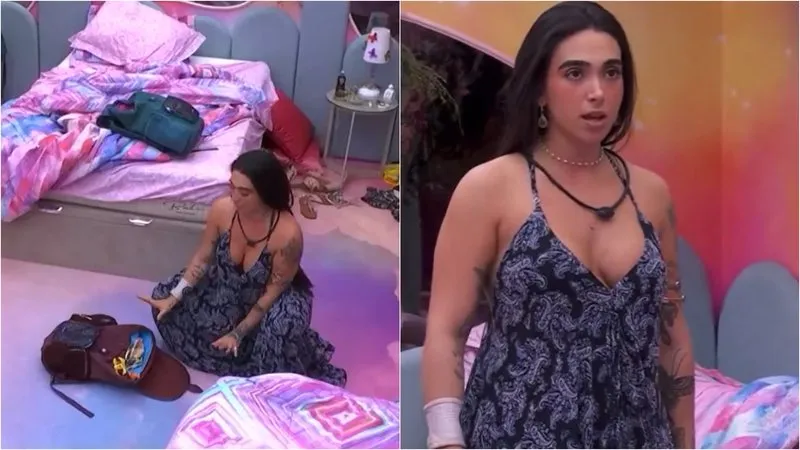 Giovanna revelou que viu o objeto saindo e reagiu