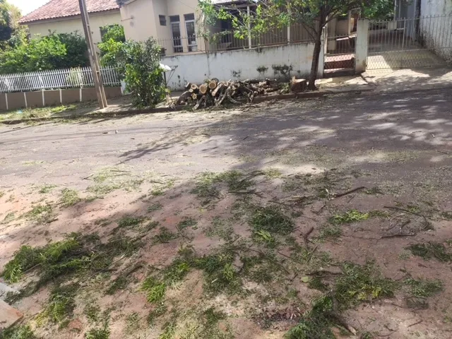 Leitor enviou foto de resíduos na Rua Clóvis da Fonseca