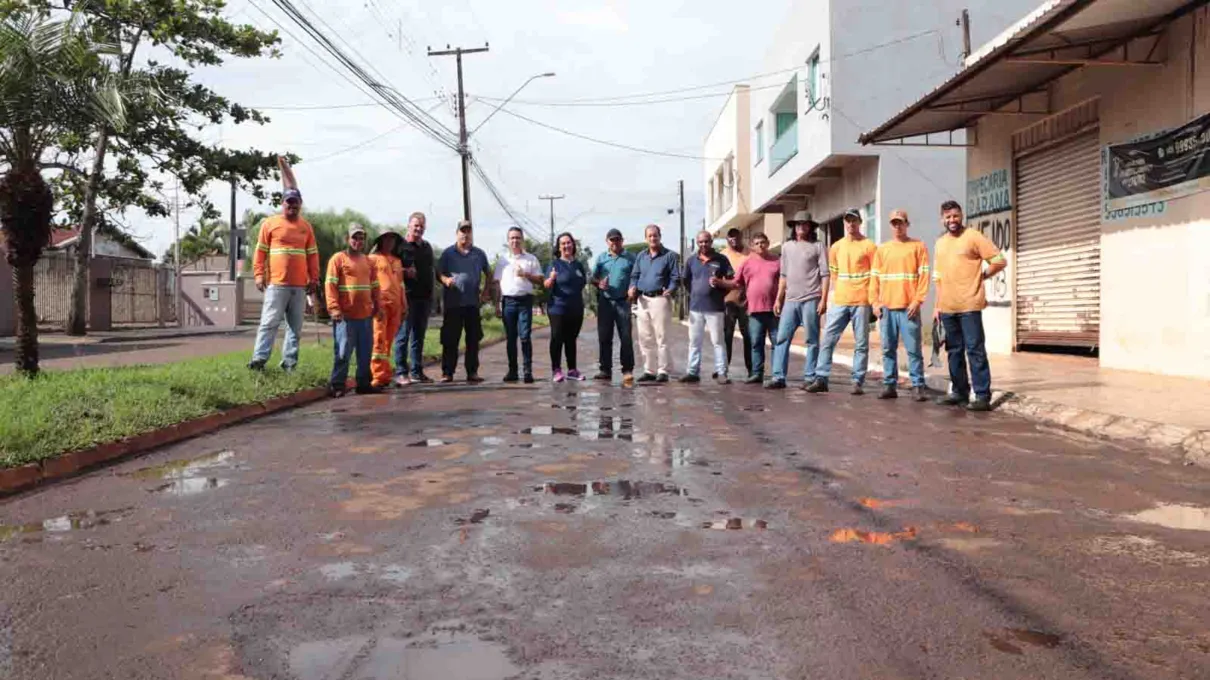 Mais de 40 mil metros quadrados de asfalto serão recapeados em 23 ruas do município