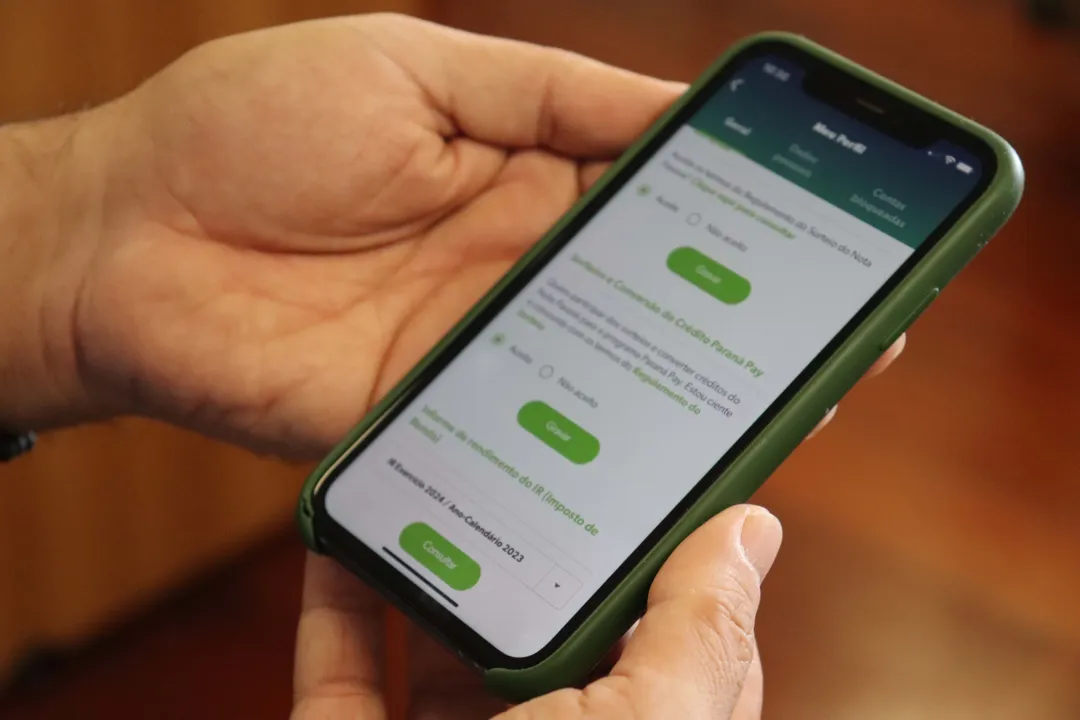 Os contribuintes cadastrados no Nota Paraná podem utilizar o site ou aplicativo