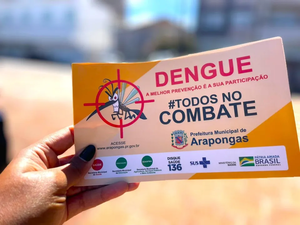 Arapongas apresenta 1.556 casos confirmados de dengue