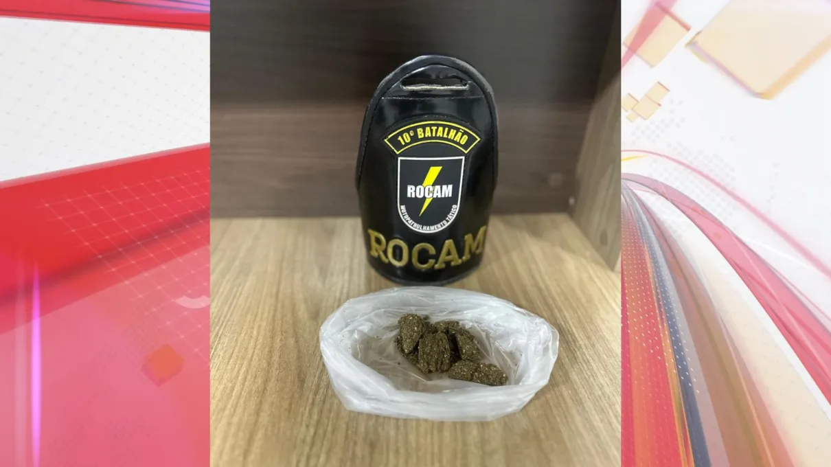 Rocam apreendeu porções de maconha