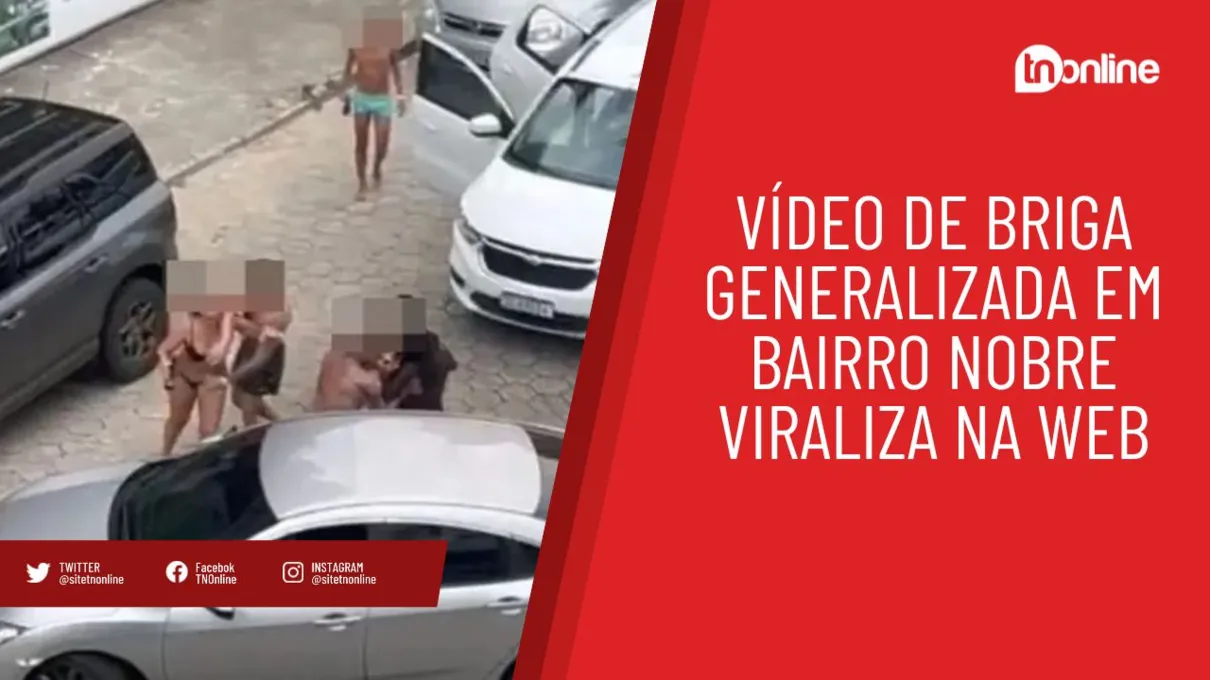 Vídeo de briga generalizada em bairro nobre viraliza na web