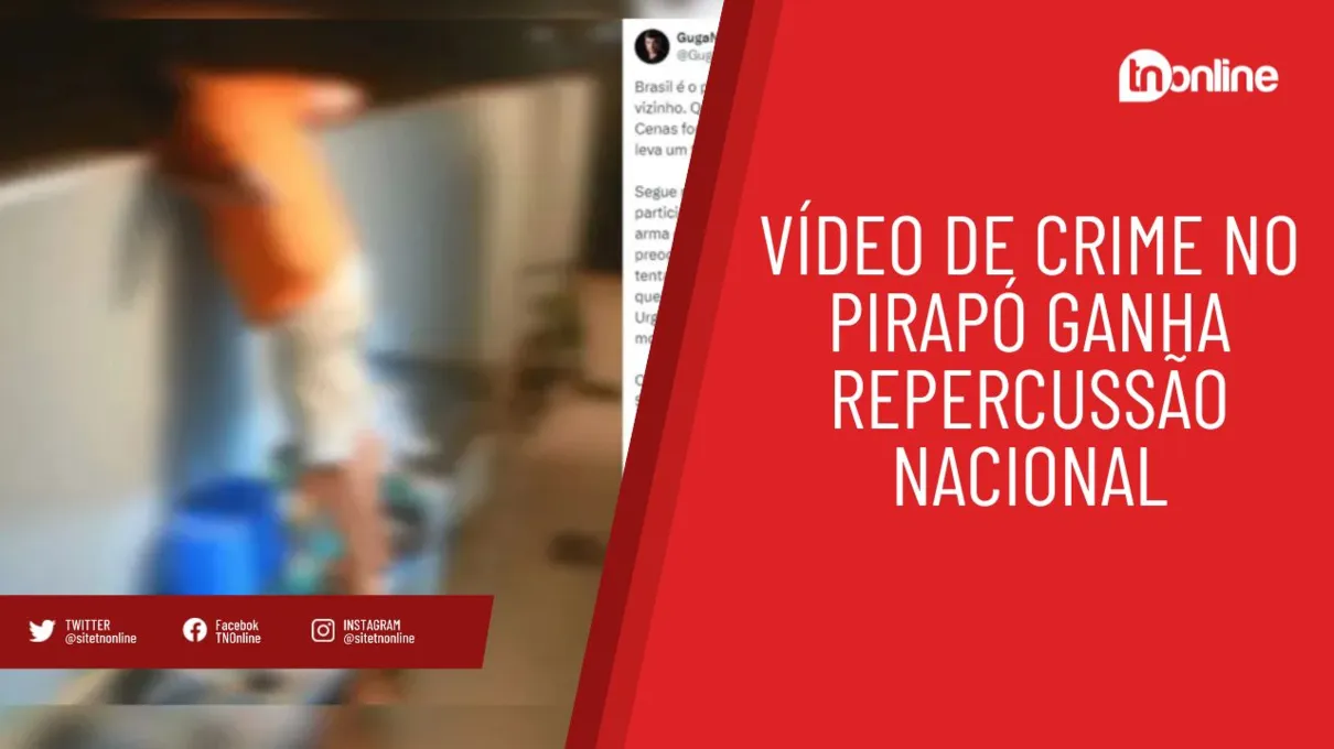 Vídeo de homicídio no Pirapó ganha repercussão nacional