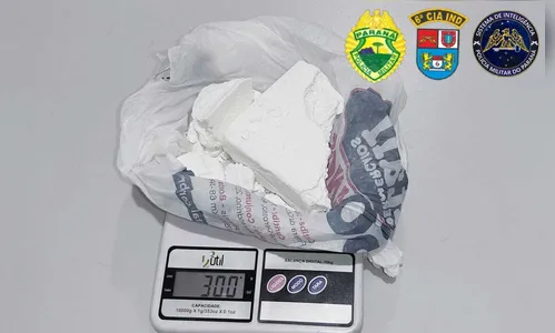 Homem é preso com 300 gramas de cocaína na madrugada em Ivaiporã