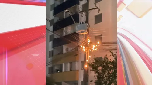 A colisão ocorreu bem em frente ao condomínio residencial Alphaville.