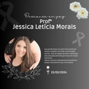 A professora morreu no último sábado