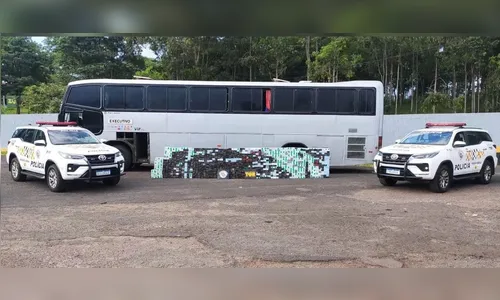 Ônibus de São João do Ivaí é apreendido com 1,1 mil celulares em SP