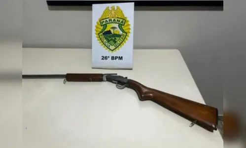 Polícia apreende espingarda durante ocorrência em Ortigueira