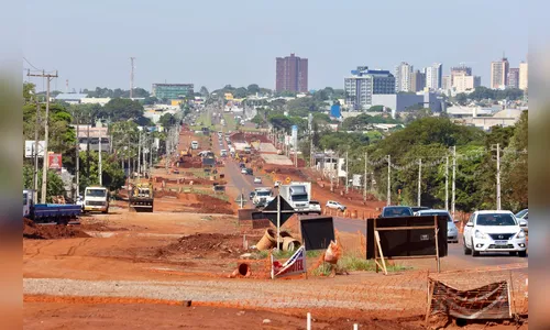 Após chuvas, duplicação da rodovia de acesso a Campo Mourão atinge 34%