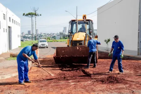 As obras ocorrem na Rua Sadamoto Kurahashi